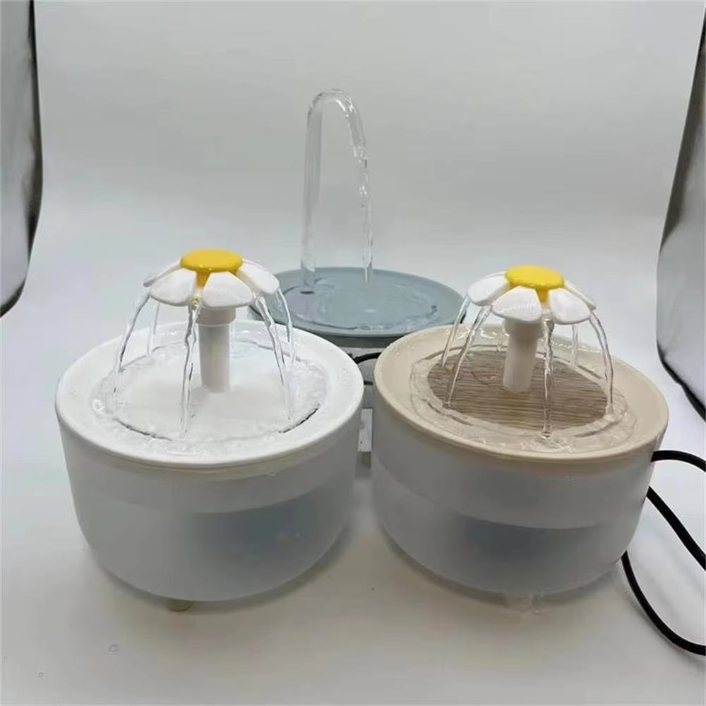 Automatic Pet Water Fountain with USB Power, Quiet Operation, 1200ml Capacity, Recirculating Filtered Water Dispenser for Cats