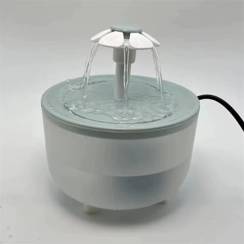 Automatic Pet Water Fountain with USB Power, Quiet Operation, 1200ml Capacity, Recirculating Filtered Water Dispenser for Cats