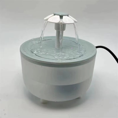 Automatic Pet Water Fountain with USB Power, Quiet Operation, 1200ml Capacity, Recirculating Filtered Water Dispenser for Cats