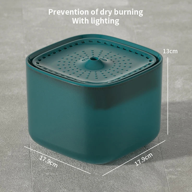3L Automatic Cat Water Fountain with Recirculating Filter and Large Capacity - USB Electric Silent Water Dispenser for Cats