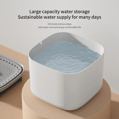 3L Automatic Cat Water Fountain with Recirculating Filter and Large Capacity - USB Electric Silent Water Dispenser for Cats