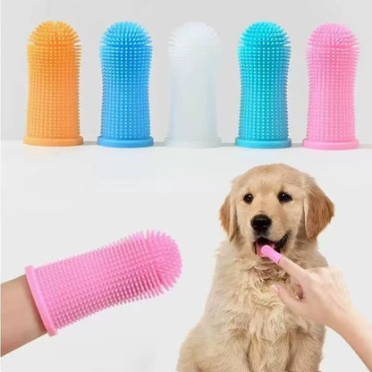 3-Sided Plastic Toothbrush for Dogs and Cats - Tartar Removal and Oral Care Tool